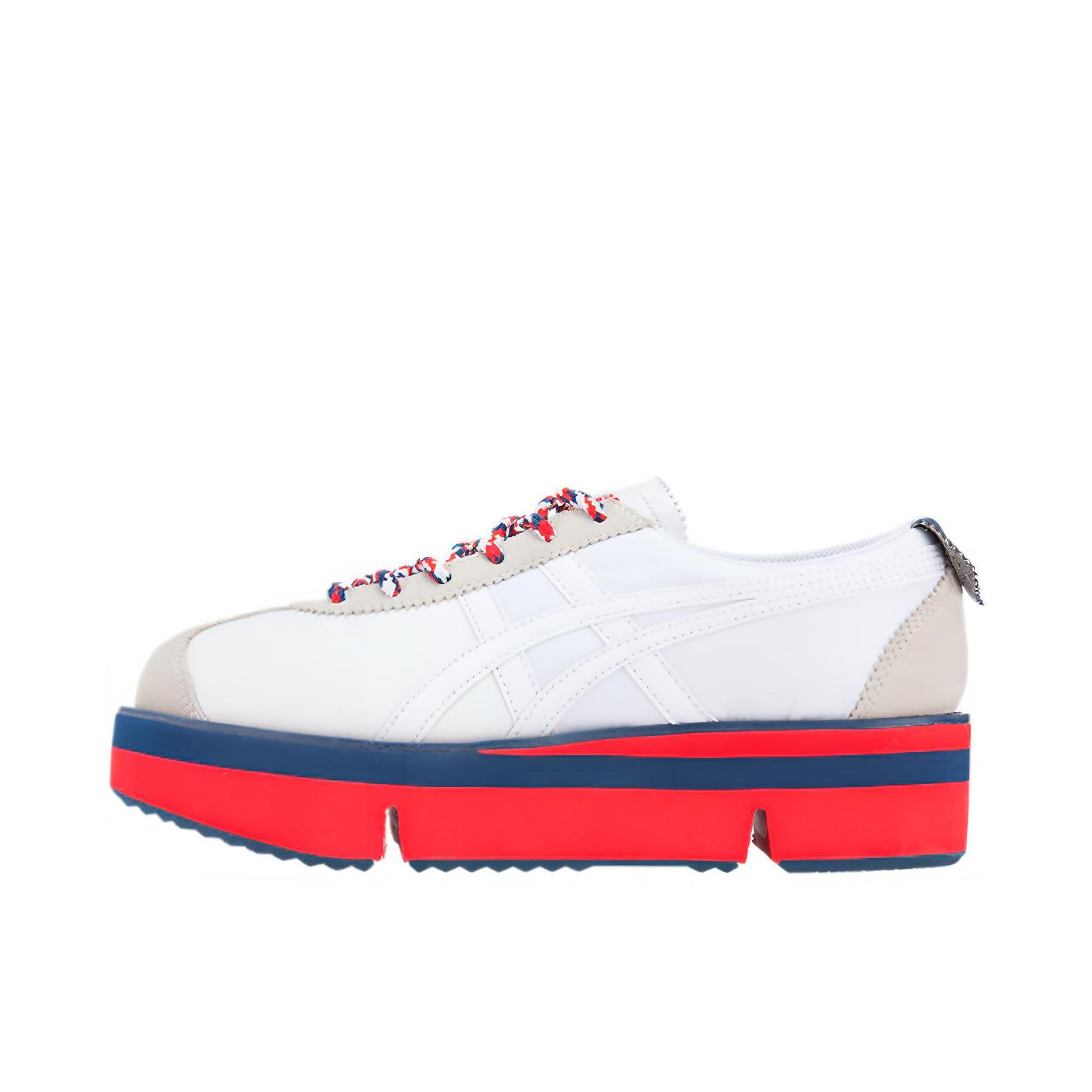 推荐商品：Onitsuka Tiger Pokkuri Sneaker PF 防滑耐磨 厚底 合成革 增高鞋 白红