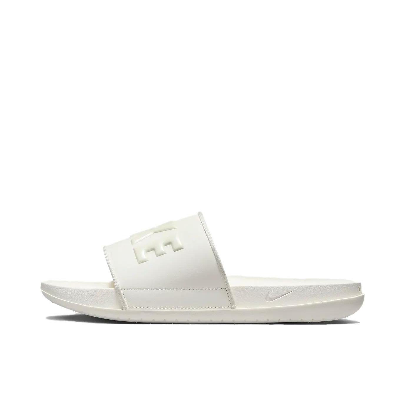 推荐商品：Nike Offcourt Slide 运动 防滑耐磨 透气 外穿 一字 橡胶底 拖鞋 帆白/海玻璃蓝