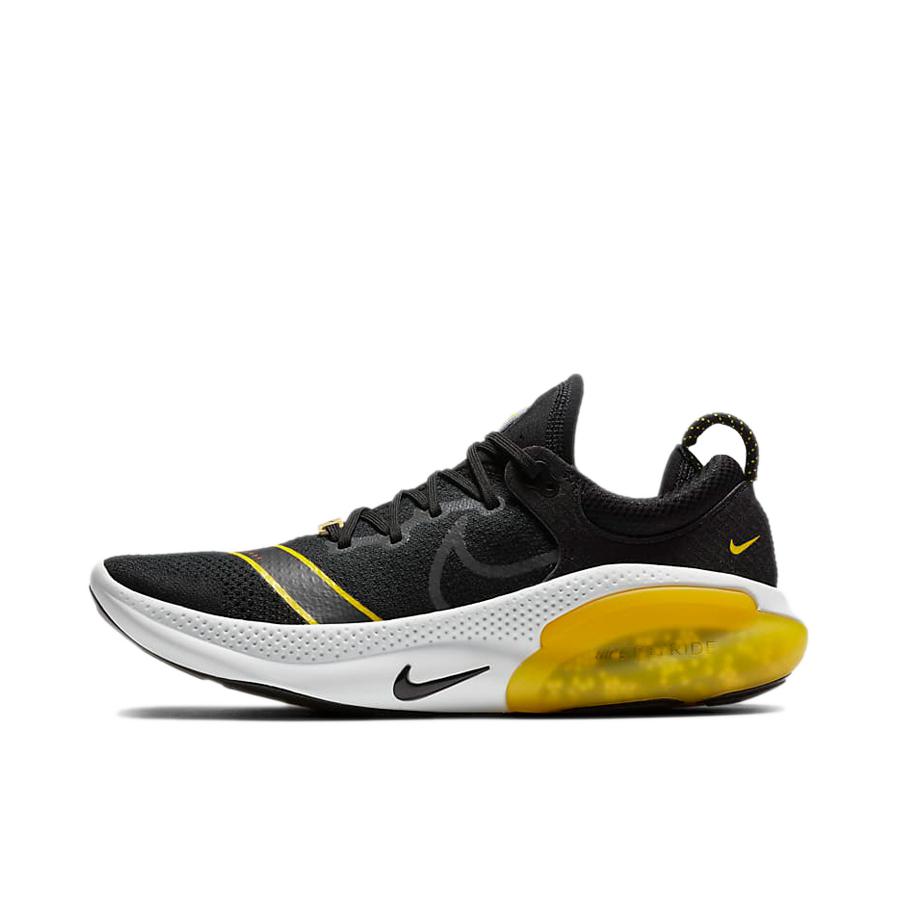 推荐商品：Nike Joyride Dual Run 跑鞋 舒适休闲轻便透气减震回弹防滑耐磨织物支撑运动圆头 黑色/白色/金黄