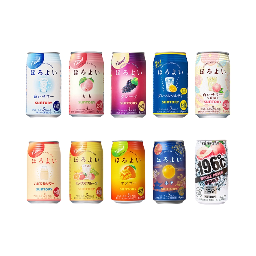 推荐商品：Suntory/三得利 和乐怡 预调酒 3%vol 350ml /罐 多口味组合 低度