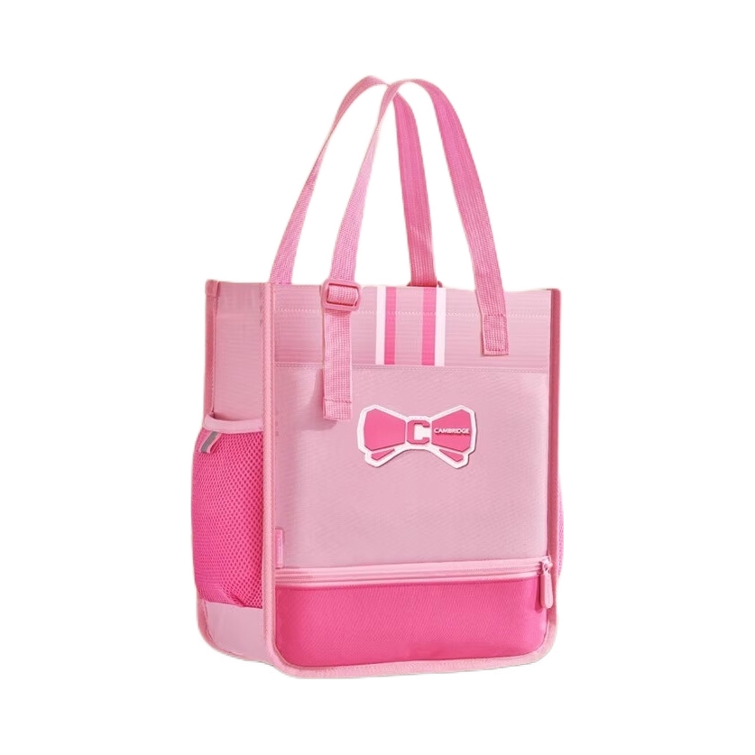 推荐商品：剑桥树 休闲小学生大容量单层C字儿童美术袋补习补课包补习书包手提包