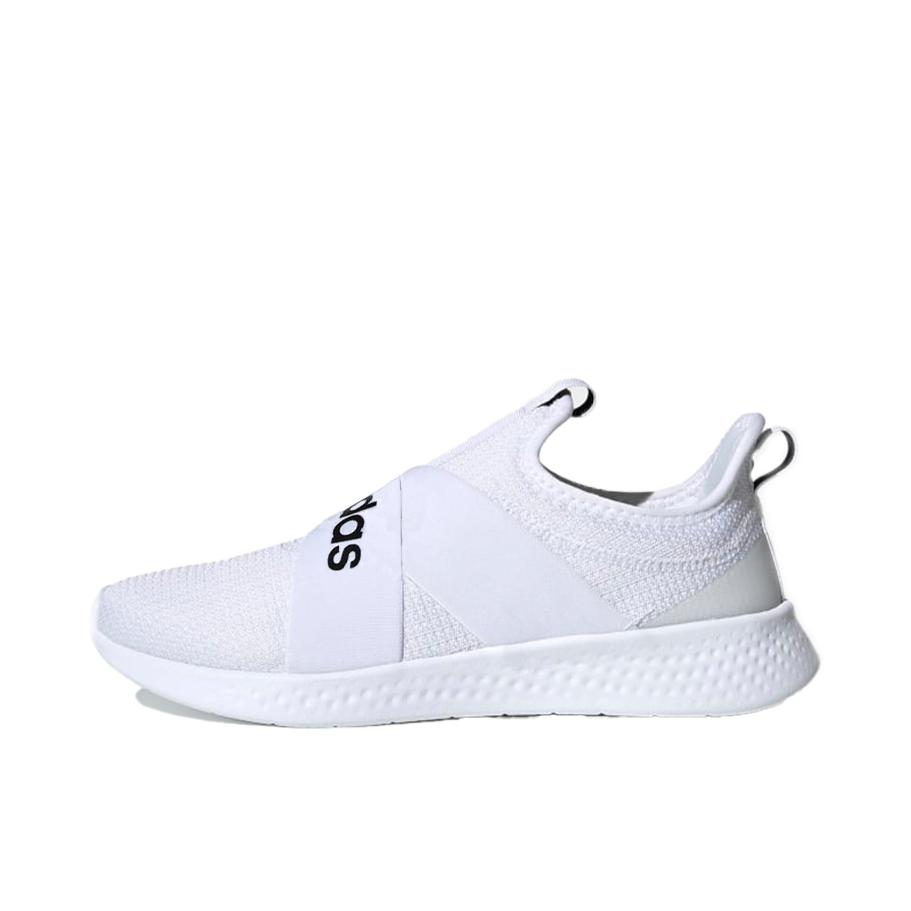 推荐商品：adidas Puremotion Adapt 跑鞋 防滑耐磨轻便透气舒适减震一脚蹬轻运动 白色