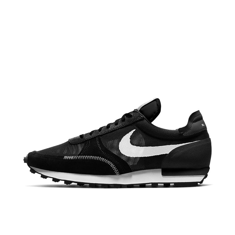 推荐商品：Nike Daybreak 解构 跑鞋 华夫鞋 复古耐磨舒适休闲轻便透气织物运动合成革减震防滑低帮 网面/黑色/白色
