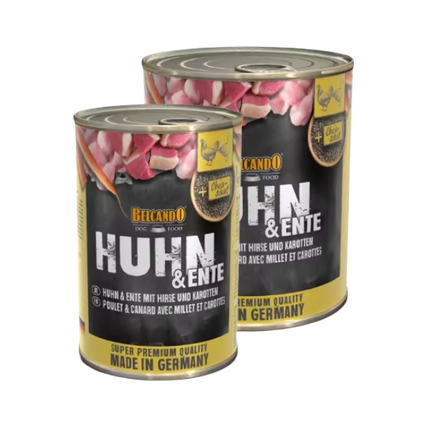 推荐商品：Belcando 鸡鸭小米胡萝卜罐头狗狗零食增肥发腮补充营养拌狗粮