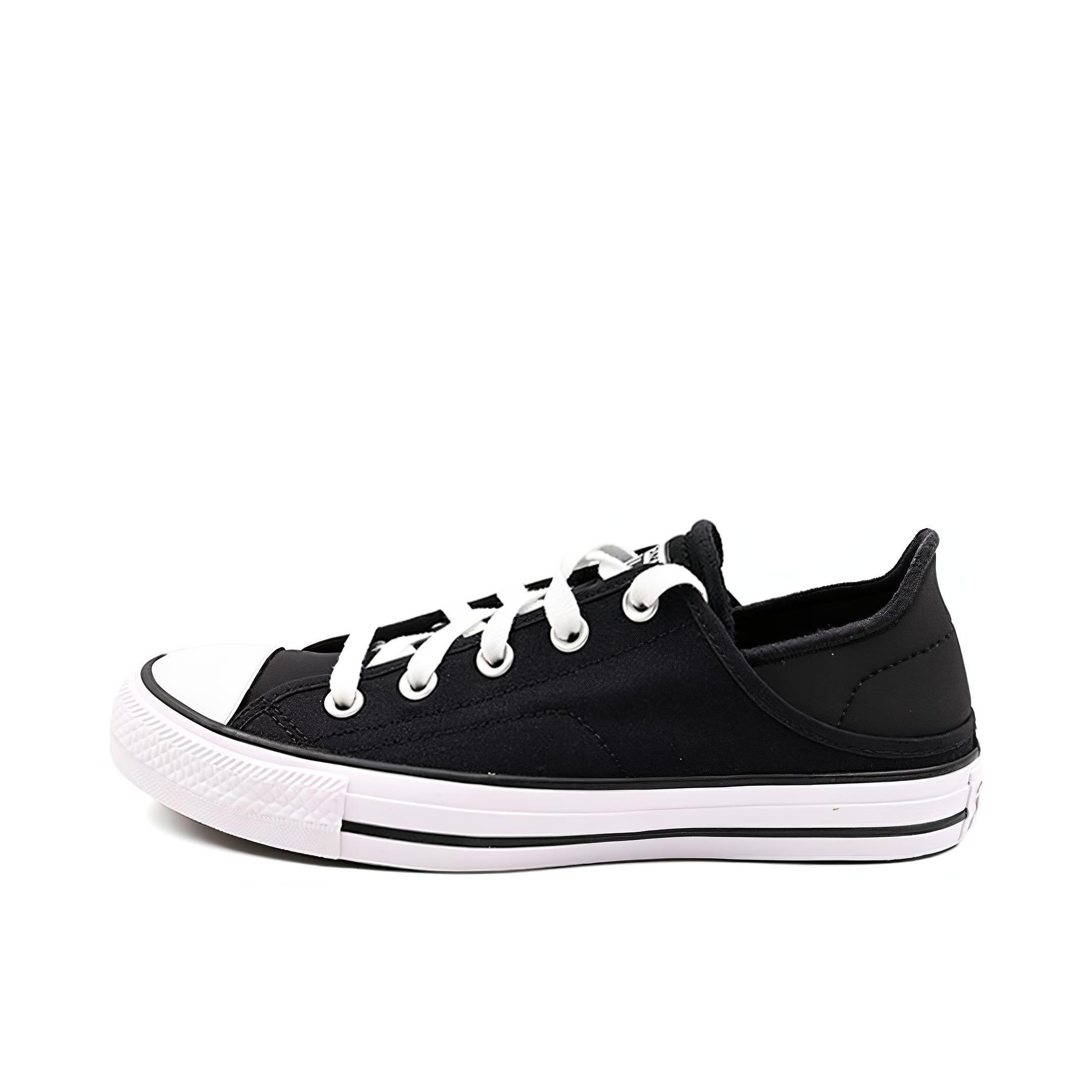 推荐商品：Converse/匡威 Chuck Taylor All Star 帆布鞋 常青款轻便防滑耐磨百搭复古圆头减震贴合高帮 纯黑色/白色