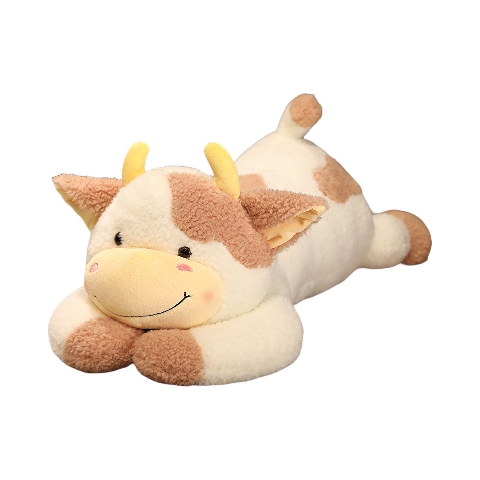 推荐商品：爱冰清 软萌羞涩趴趴牛 毛绒玩具