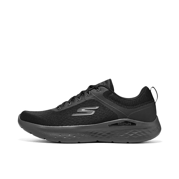 推荐商品：Skechers/斯凯奇 Go Run Lite 健身训练 网面舒适 透气软底 轻质 高回弹 缓震 慢跑 跑鞋 全黑