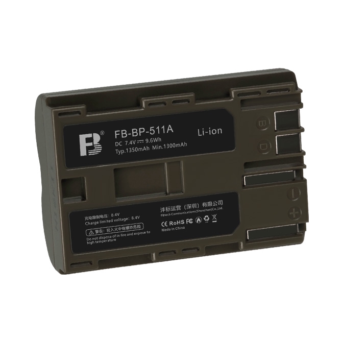 推荐商品：FB/沣标 FB-BP-511A 1350mAh 相机电池 多重保护 持久续航
