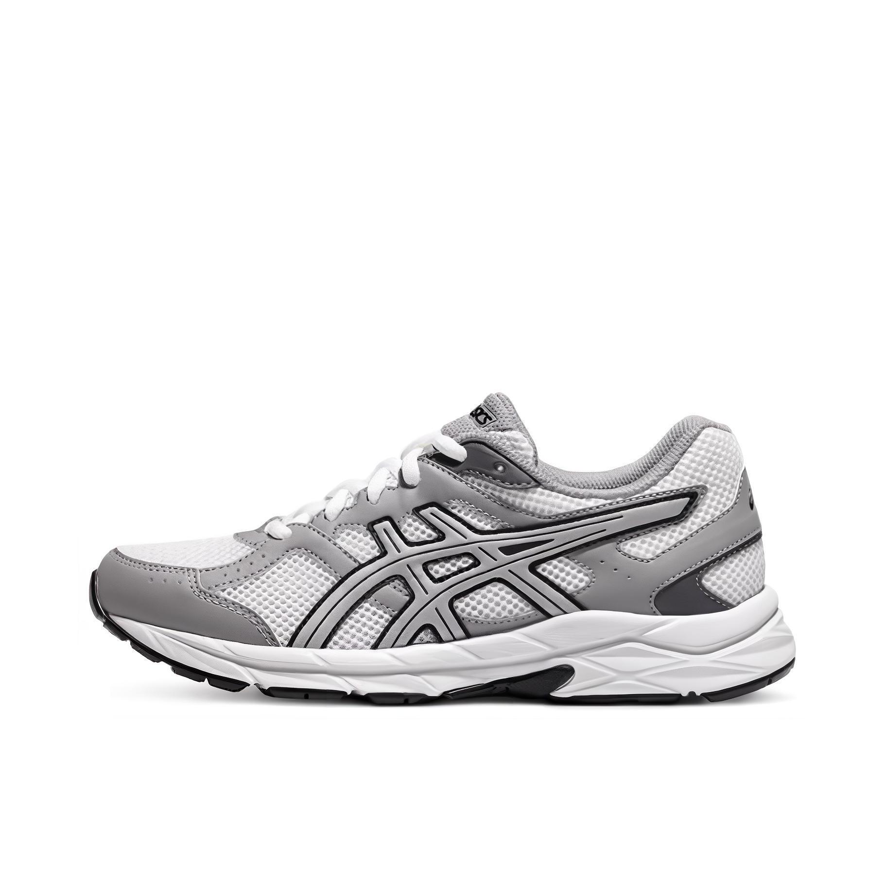 推荐商品：Asics/亚瑟士 Gel-Contend Cn 跑鞋 缓震回弹舒适透气防滑耐磨休闲百搭织物合成革训练健身短跑慢跑网面 轻便 男款/白色/灰色/银色