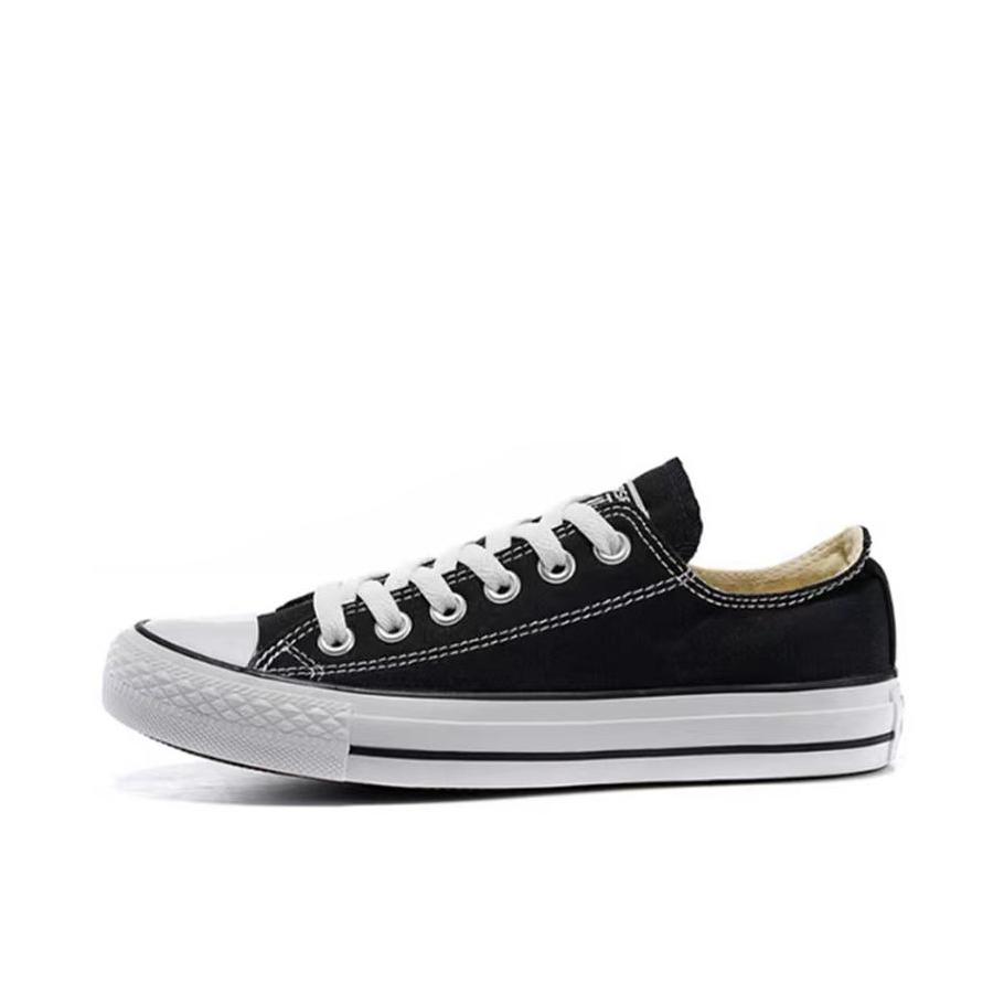 推荐商品：Converse/匡威 Chuck Taylor All Star 常青款 轻便 防滑耐磨 百搭复古 圆头 减震 帆布鞋 Low Black 黑色/雪白