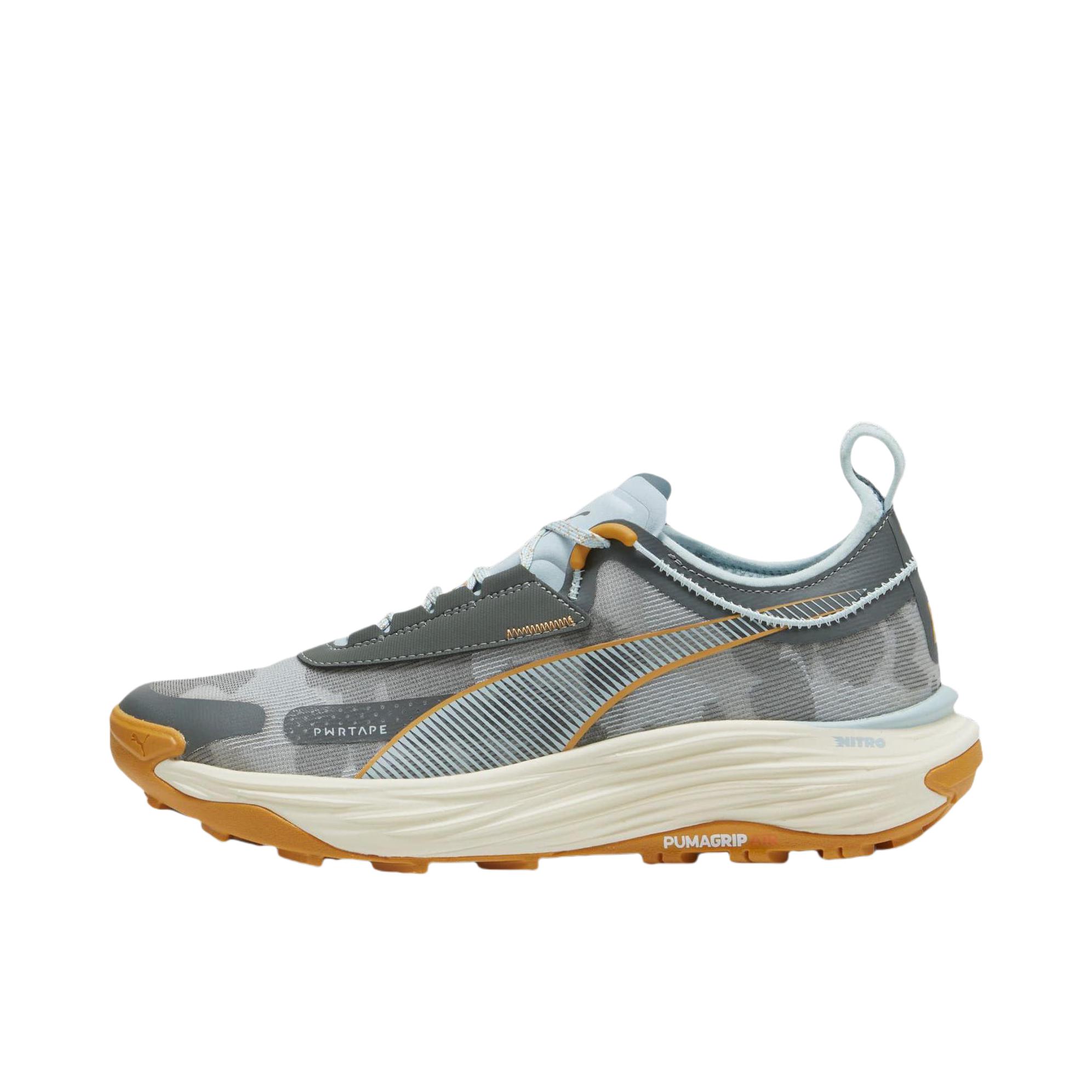 推荐商品：Puma/彪马 Voyage Nitro 3 舒适休闲 防滑缓震 透气耐磨 耐穿 圆头 百搭简约 跑鞋 灰色/米色
