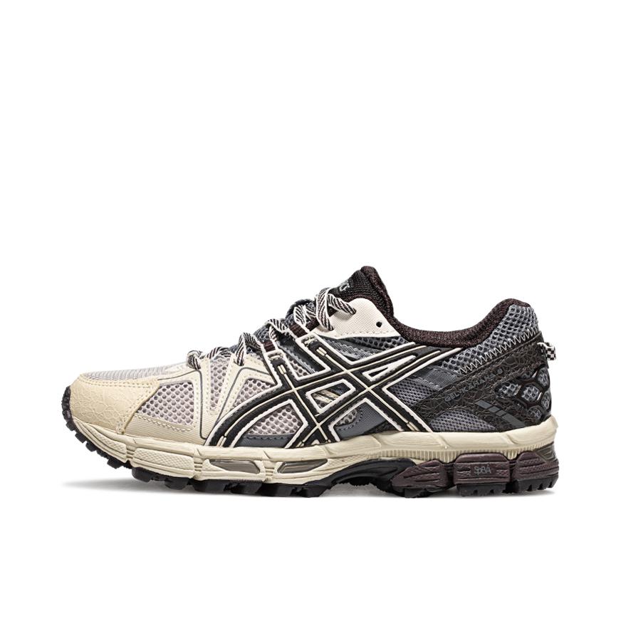 推荐商品：Asics/亚瑟士 Gel-Kahana 8 越野跑鞋 抓地稳定增高缓震回弹网面复古稳定支撑 女款/灰色/黑色