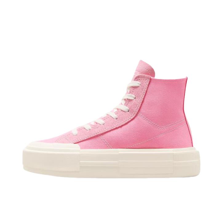 推荐商品：Converse/匡威 All Star Cruise 帆布鞋 防滑耐磨舒适轻便厚底时尚简约百搭 浅粉/白色