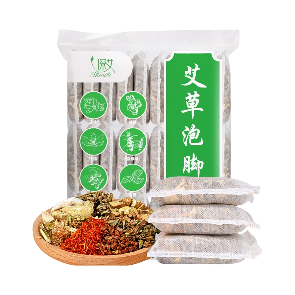 推荐商品：深艾 艾草泡脚包 除湿驱寒