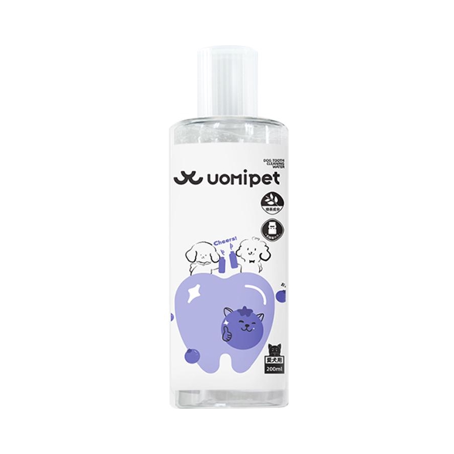 推荐商品：uomipet 狗狗蓝莓味漱口水去除口臭