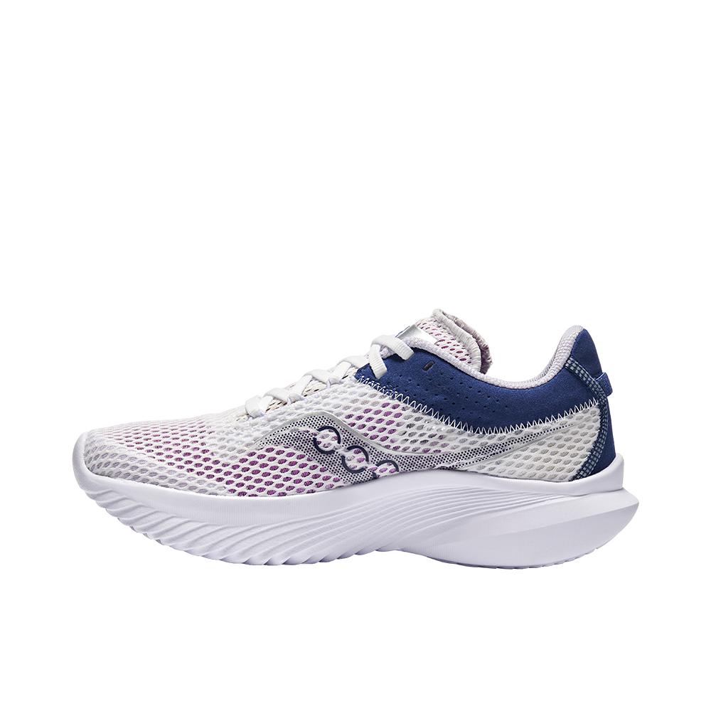 推荐商品：Saucony/索康尼 Kinvara 菁华 14 轻量 缓震 网面透气 防滑耐磨 跑鞋 白色/深蓝