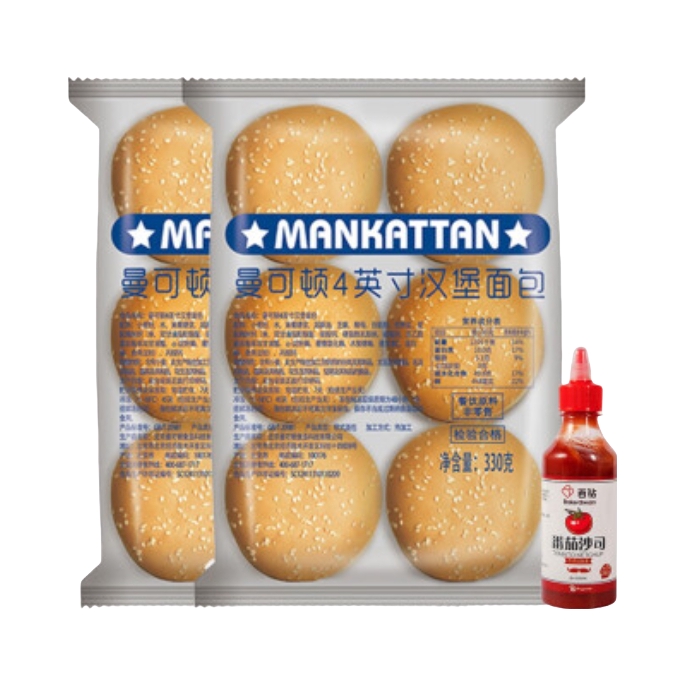 推荐商品：曼可顿 圆形汉堡胚 袋装