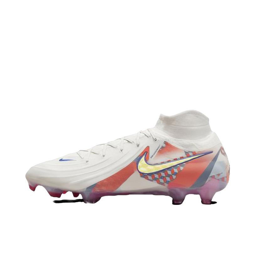 推荐商品：Nike Phantom Luna II Elite SE FG 超级 胶质长钉 舒适百搭 防滑耐磨 减震 足球鞋 白色/粉色
