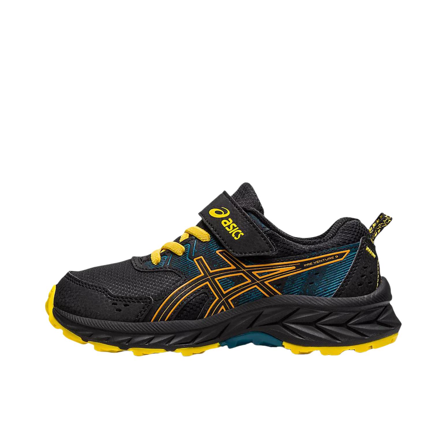 推荐商品：Asics/亚瑟士 Gel-Venture 9 网眼 运动鞋儿童 大童/黑色/蓝色/黄色  