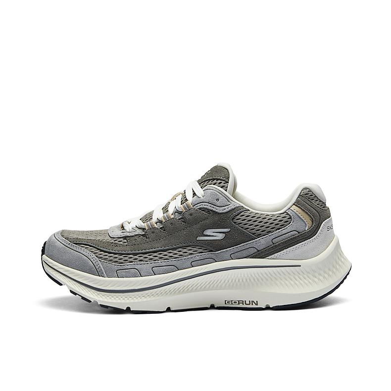 推荐商品：Skechers/斯凯奇 Go Run Consistent 2.0 缓震回弹 舒适耐磨 轻便透气 百搭 跑鞋 灰色/棕色 