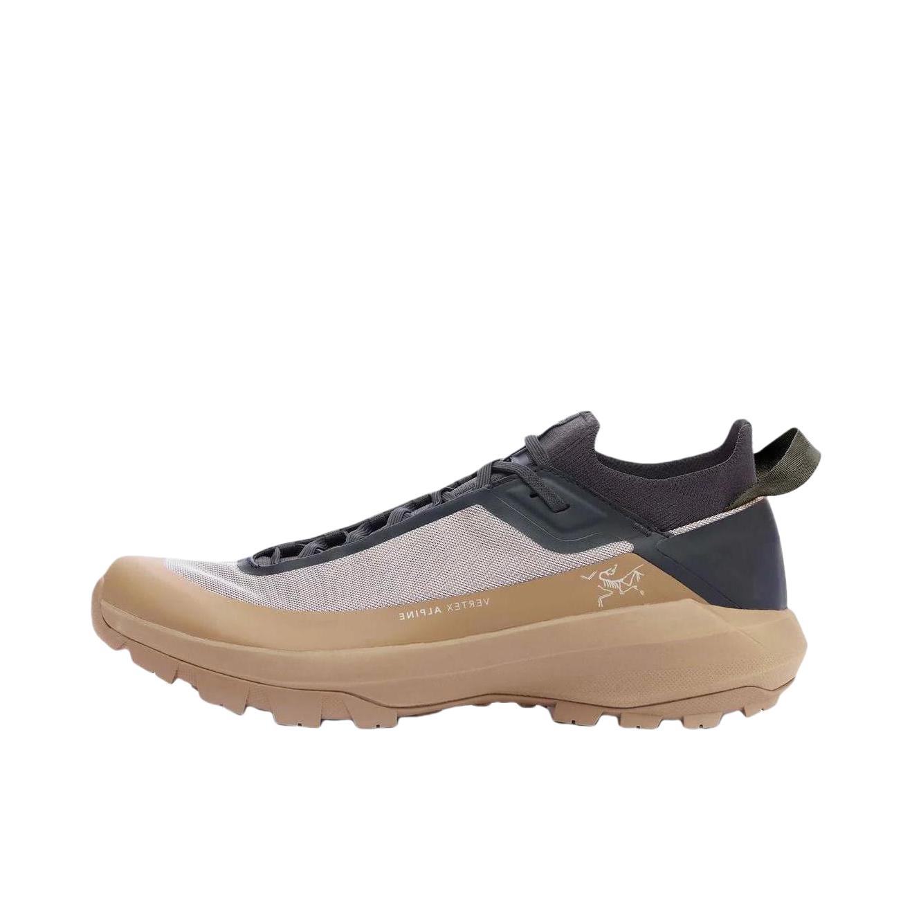 推荐商品：Arc'teryx/始祖鸟  Vertex Alpine GTX  防水耐磨 圆头 越野徒步  登山鞋 户外鞋 陶砂棕/灰色 