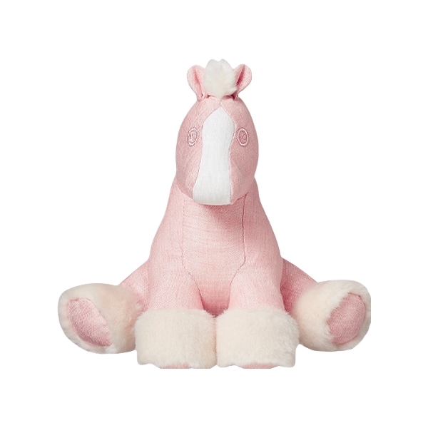 推荐商品：Hermes/爱马仕 Peluche Baby Hermy摆件 粉红色 20x18cm 01