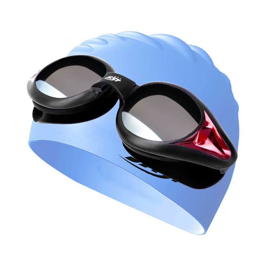 推荐商品：JAST/佳斯特 大框防雾 泳镜泳帽套装