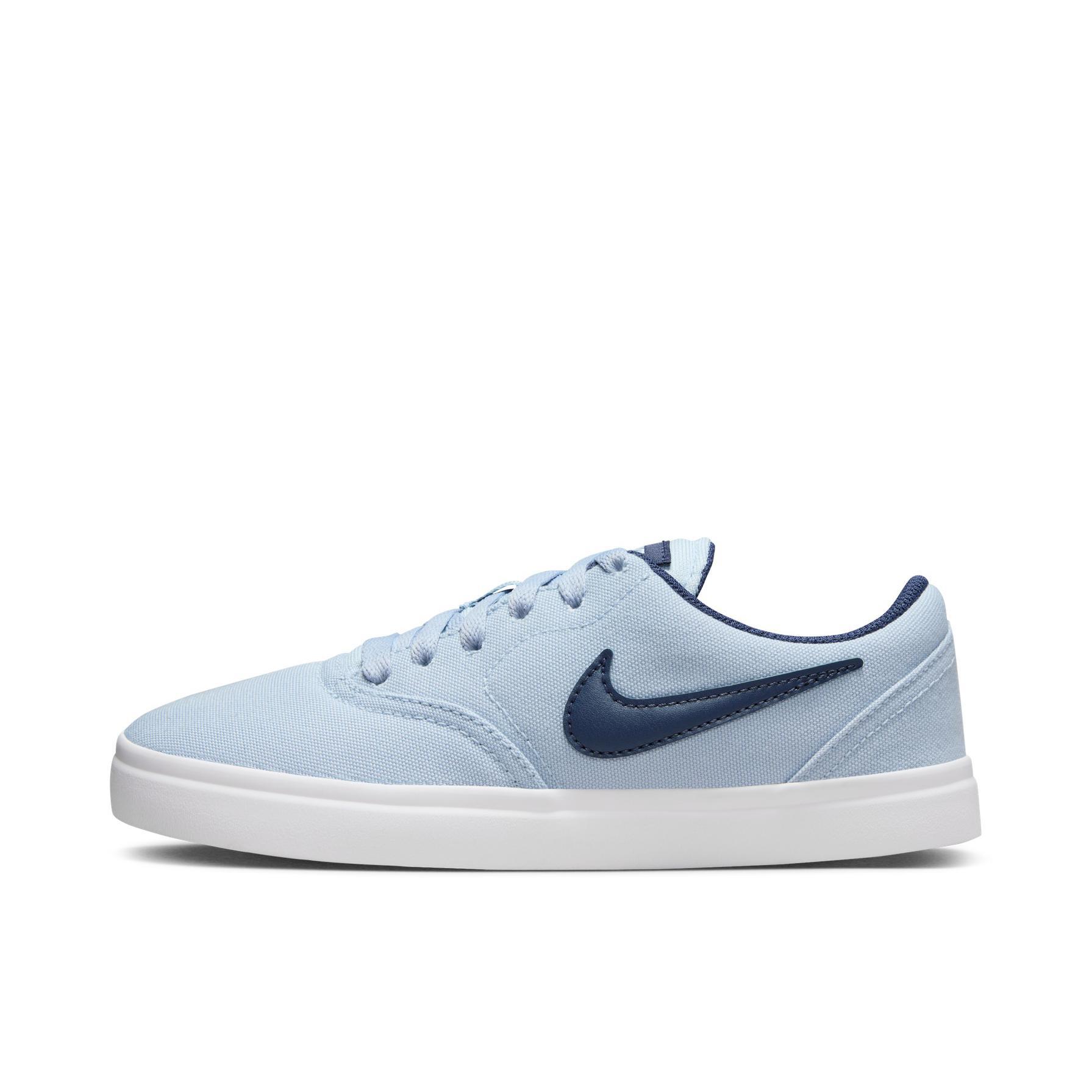 推荐商品：Nike SB Check 滑板鞋 板鞋 潮流舒适轻便透气防滑耐磨运动时尚经典复古 GS/蓝色