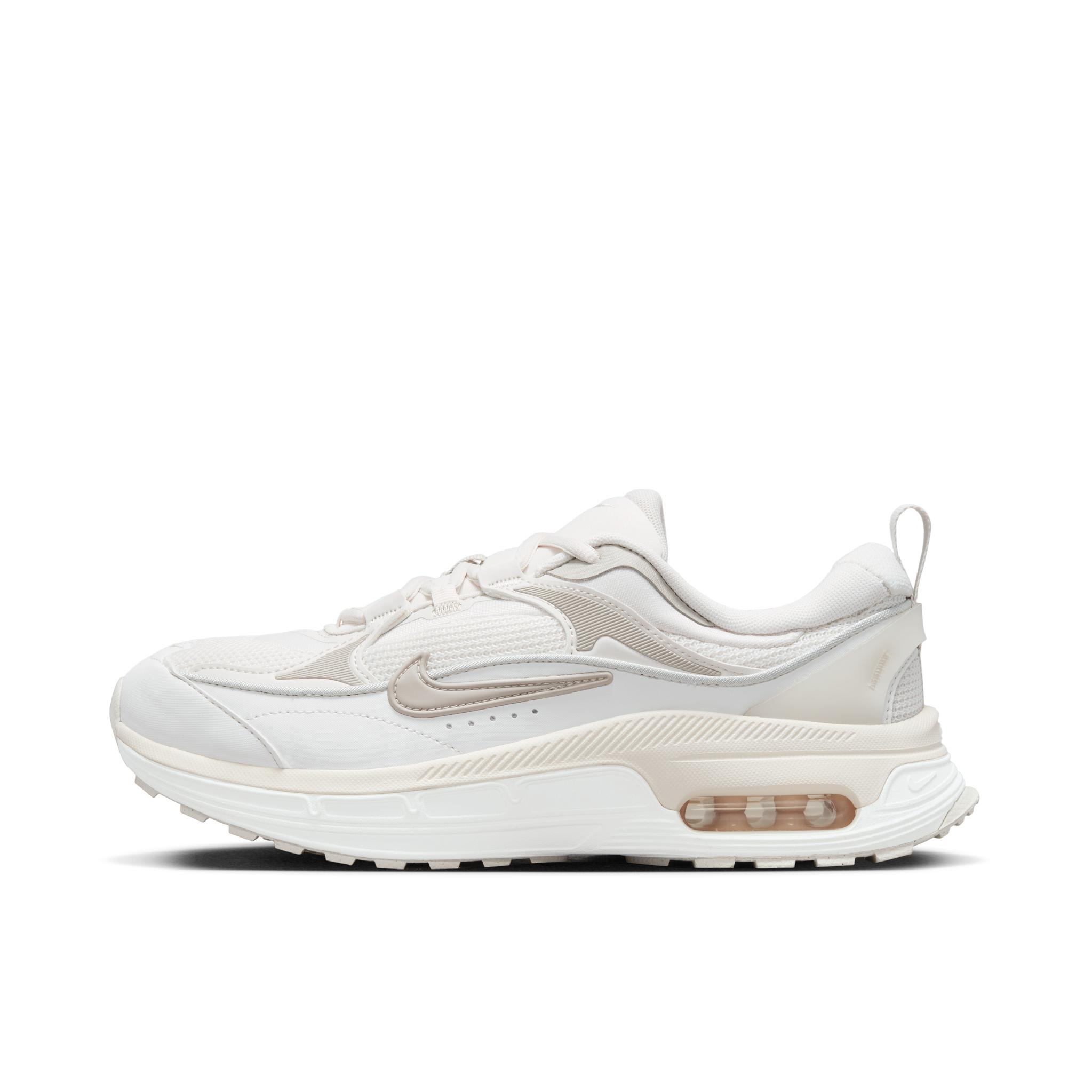 推荐商品：Nike Air Max BLiss 跑鞋 气垫复古缓震耐磨透气织物合成革圆头 米色/白色