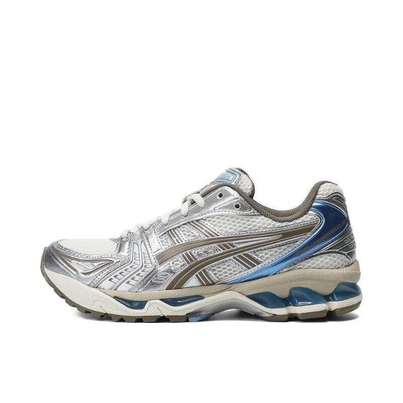 推荐商品：Asics/亚瑟士 Gel-Kayano 14 跑鞋 舒适减震防滑耐磨网面百搭复古慢跑 米色/银色