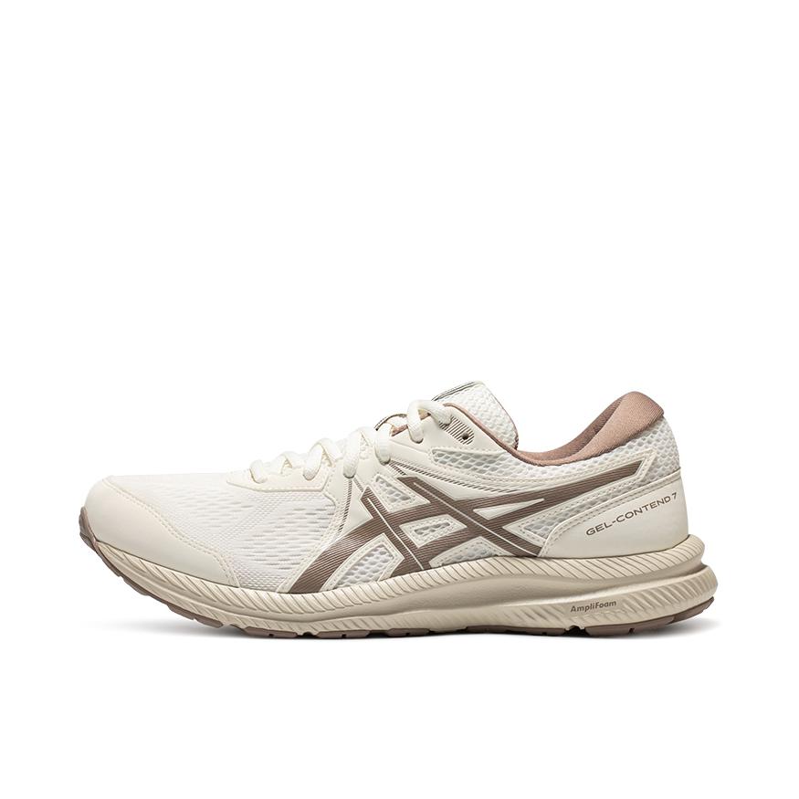 推荐商品：Asics/亚瑟士 Gel-Contend 7 舒适轻盈 缓震回弹 入门级 运动 跑鞋 男款/白色/棕色
