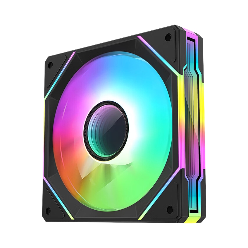 推荐商品：玩嘉 棱镜系列 机箱风扇 神光同步 炫彩光效 温控 海景房 静音 可调速 三针接口 正风向