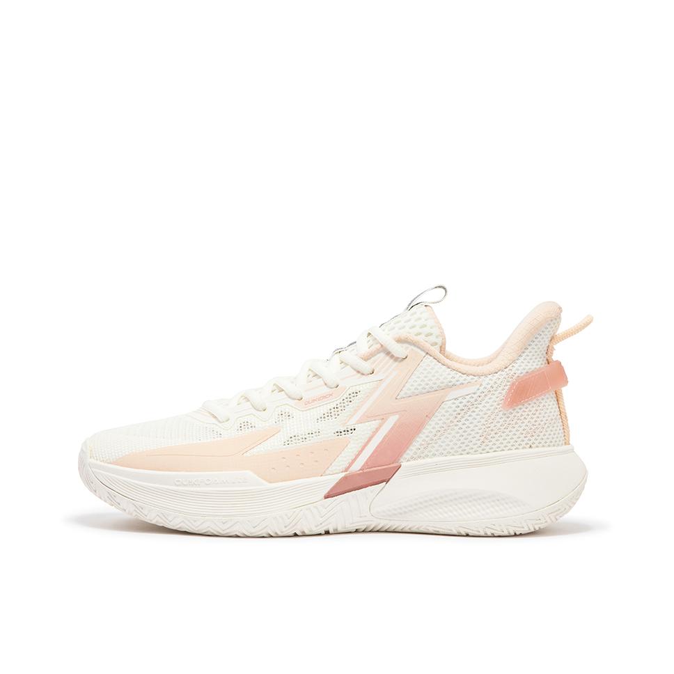 推荐商品：361°  BIG3 TEAM  后卫 网布透气 缓震回弹 防滑耐磨 实战  篮球鞋 361度 羽毛白/冰沙桃