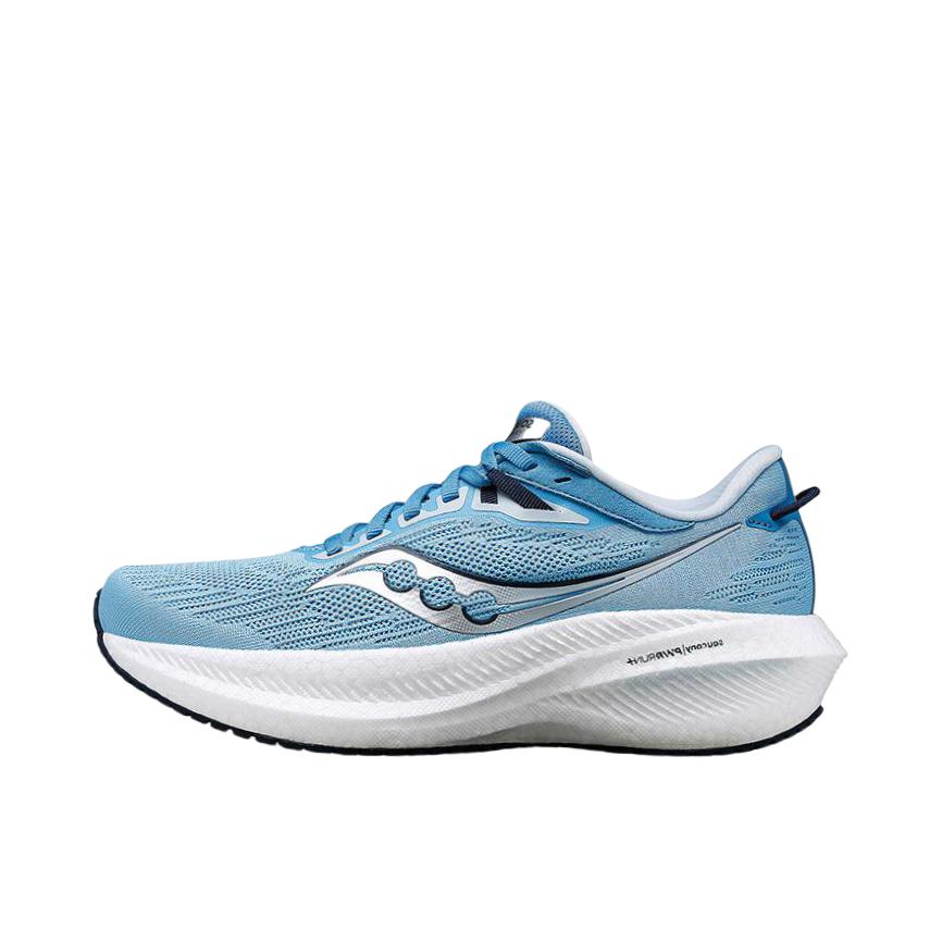 推荐商品：Saucony/索康尼 胜利21 Triumph 轻量缓震 回弹 跑鞋 女款/浅兰