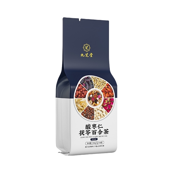 九芝堂 酸枣仁茯苓百合茶 袋装 舒缓睡眠茶养生茶 150g