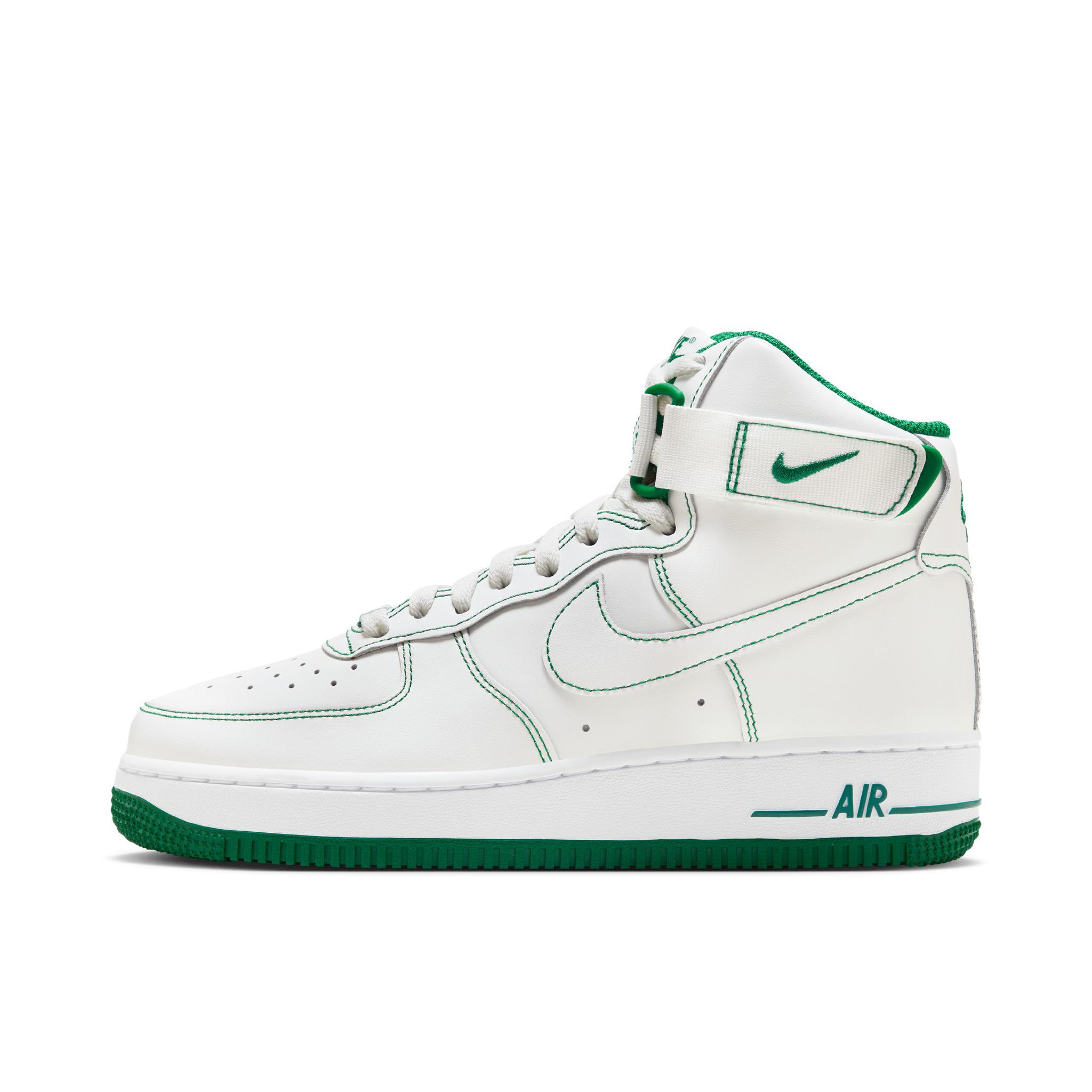 推荐商品：Nike Air Force 1 空军一号 板鞋 轻便舒适百搭耐磨防滑复古 女款/高帮/山峰白/孔雀绿