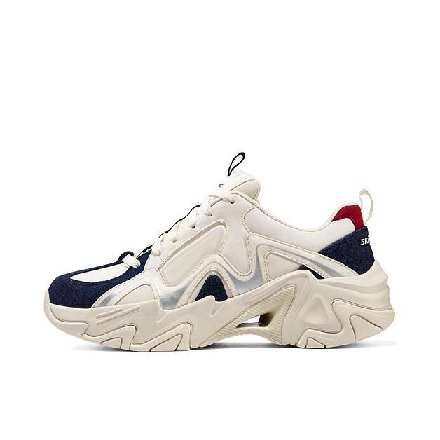 推荐商品：Skechers/斯凯奇  Stamina V3  加绒机甲鞋  老爹鞋  机能风厚底增高透气缓震复古  米色/蓝色/红色