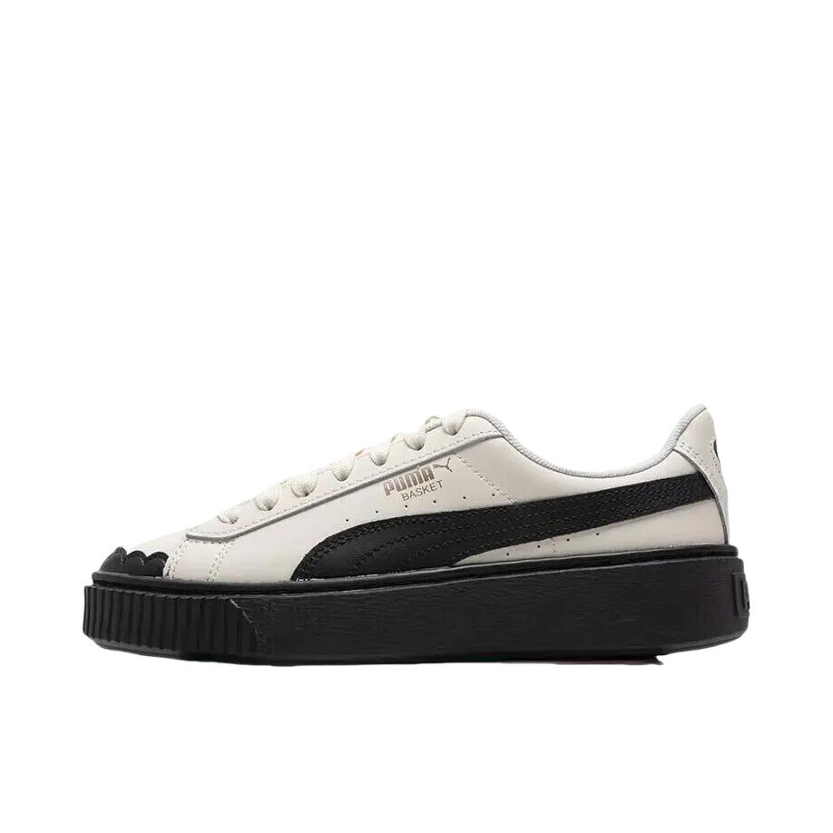 推荐商品：Puma/彪马 Suede Platform Rihana 蕾哈娜 松糕鞋 板鞋 复古百搭防滑耐磨舒适厚底休闲 熊猫/女款/黑色/白色