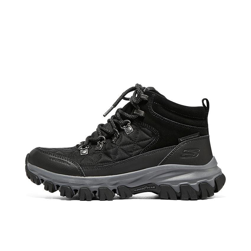 推荐商品：Skechers/斯凯奇 Go Walk Outdoor Edgemont 防水防滑 透气 绑带 加厚 复古 徒步鞋 180040 黑色/炭灰色