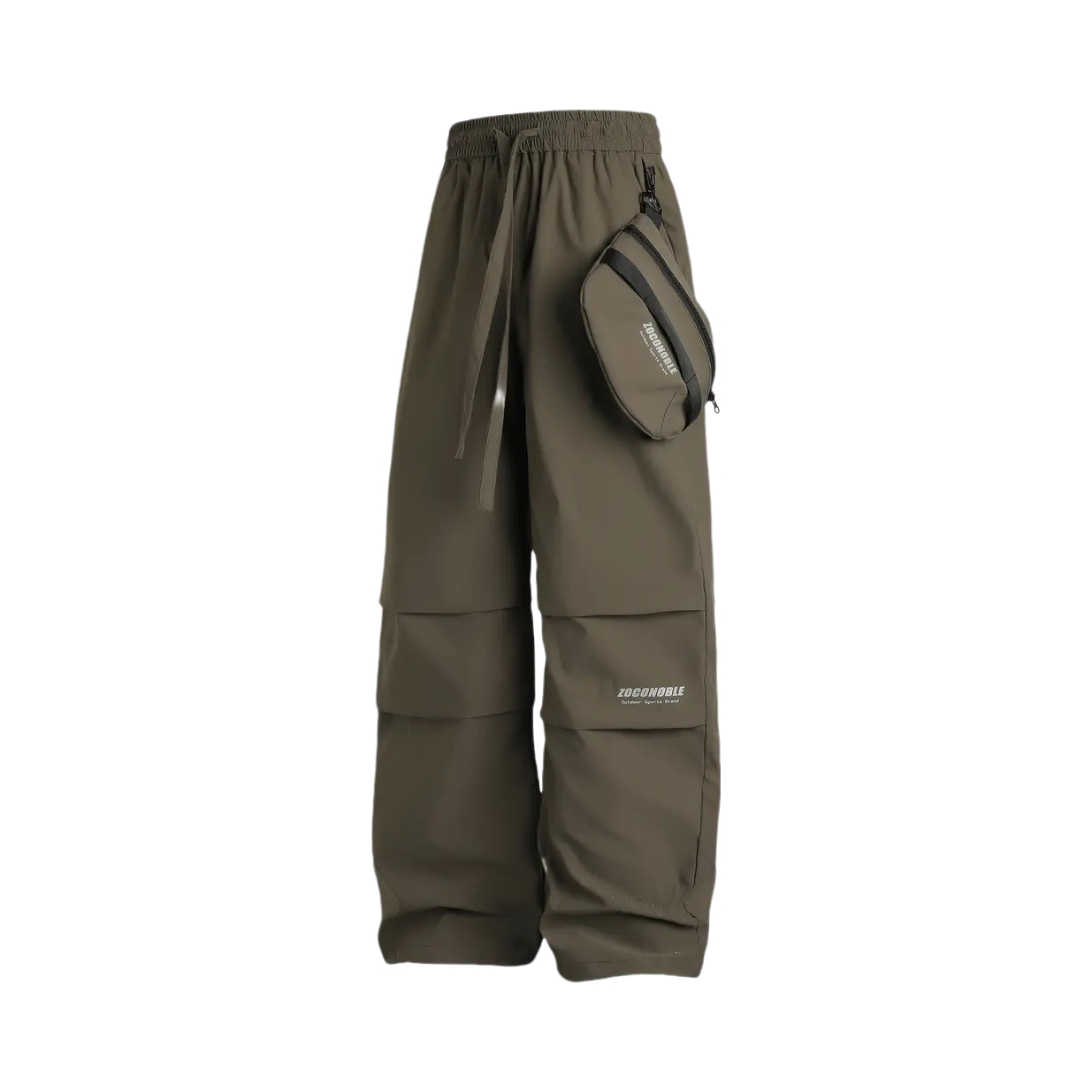 推荐商品：ZOCONOBLE/佐潮  微弹印花防水直筒御寒加绒工装裤 ZC230812N 陨石灰