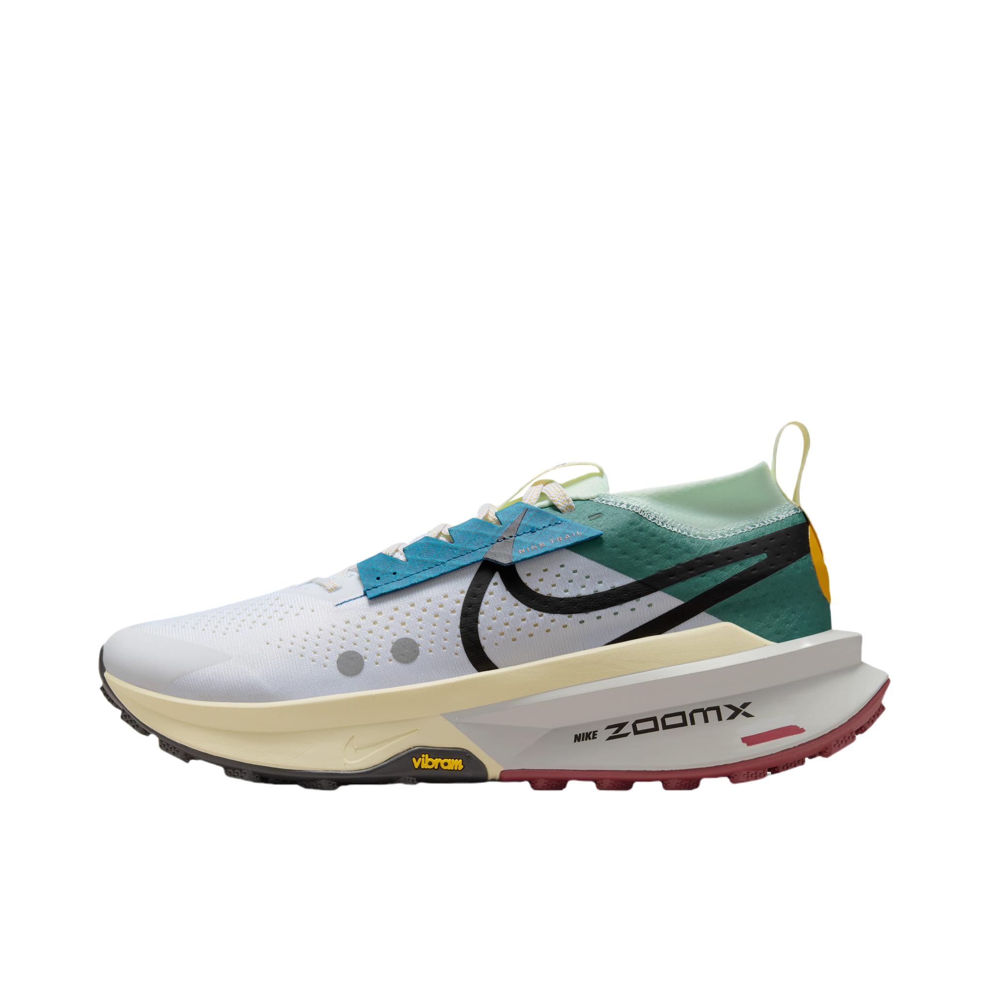 推荐商品：Nike Zegama Trail 2 跑鞋 舒适缓震防滑耐磨轻便透气时尚百搭织物贴合回弹支撑 男款/白色/黑色/海岸蓝