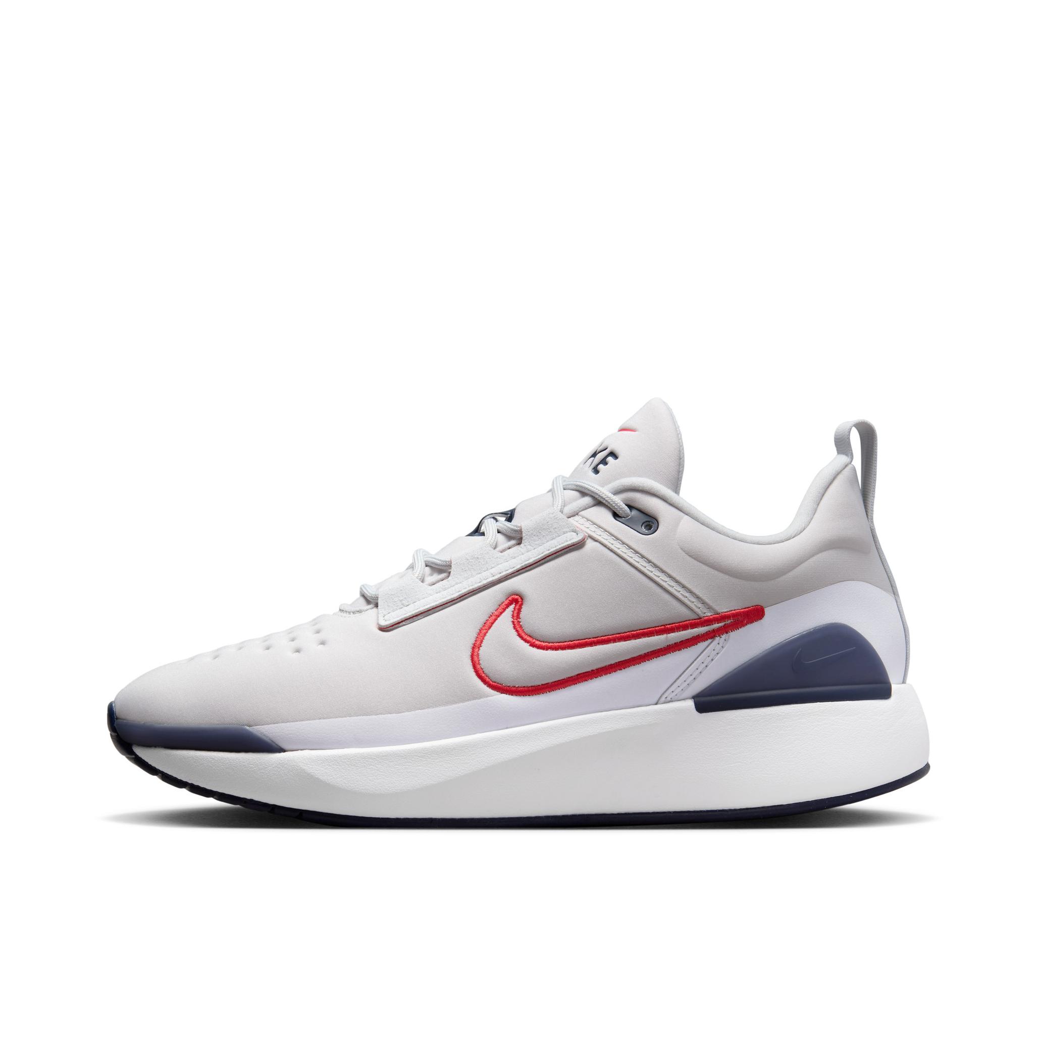 推荐商品：Nike E-Series 1.0 跑鞋 防滑耐磨缓震回弹抓地轻便透气舒适百搭支撑织物合成革运动 白色/红色