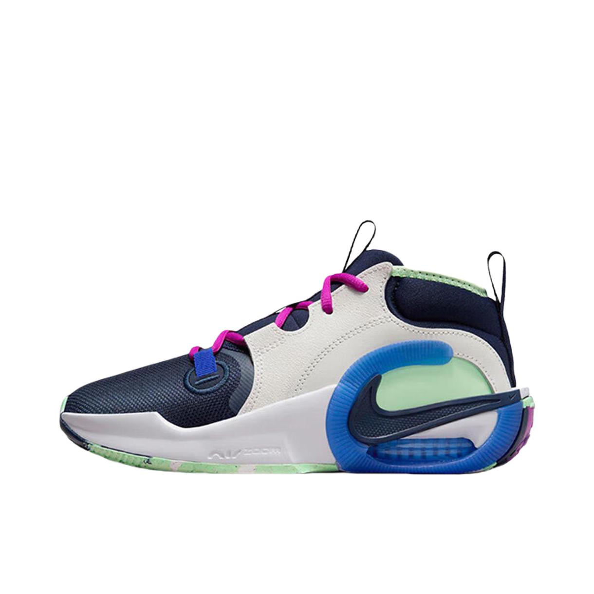 推荐商品：Nike Air Zoom Crossover 2 网面透气 防水轻便 舒适缓震 防滑耐磨 织物 合成革 篮球鞋 大童/幻影灰/黑曜石色/皇家蓝