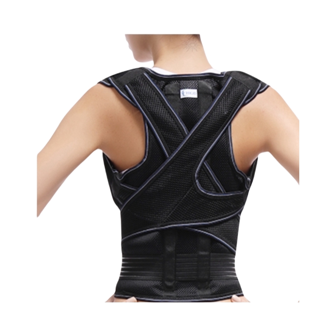 推荐商品：HKJD 强效款 背立挺矫姿带 坐姿脊柱侧弯矫正轻度驼背专用型矫正器