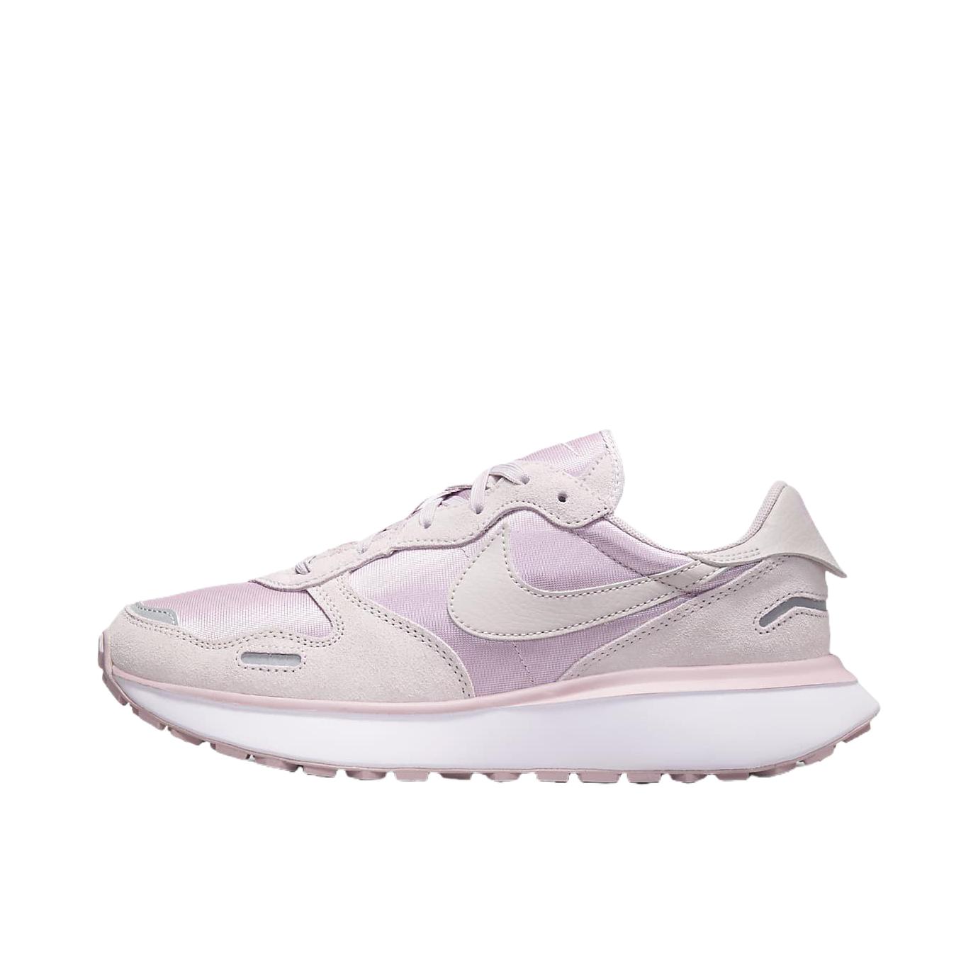 推荐商品：Nike Phoenix Waffle 运动休闲鞋 舒适缓震防滑耐磨轻便透气复古百搭圆头 浅紫罗兰/白色/灰色 