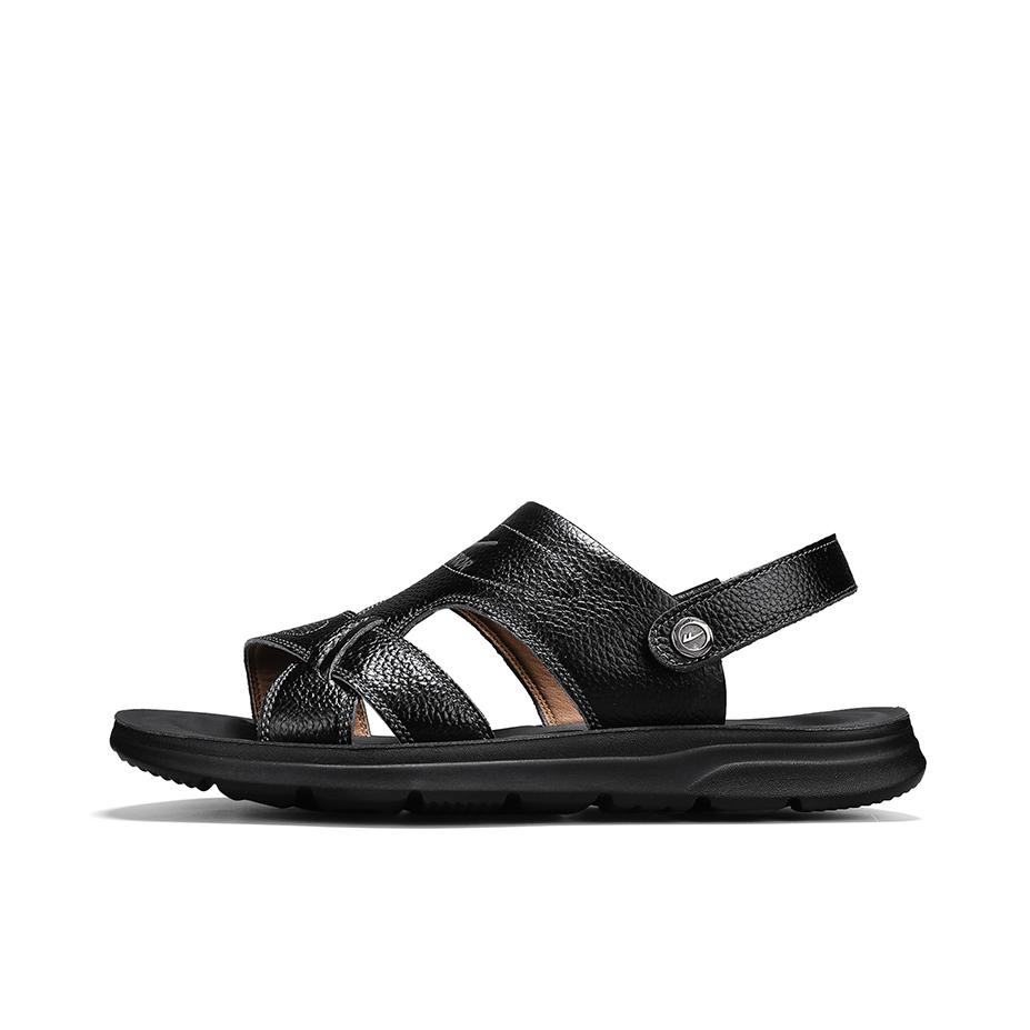 推荐商品：回力 外穿 防滑 运动 沙滩 凉鞋 黑色