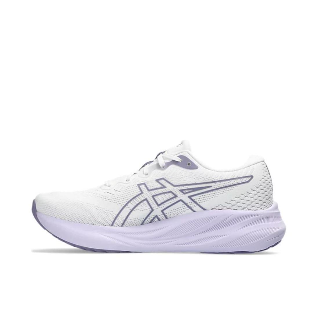 推荐商品：Asics/亚瑟士 Gel-Pulse 15 缓震回弹 防滑耐磨 网面透气 轻便 舒适百搭 马拉松 跑鞋 女款/白色/紫色