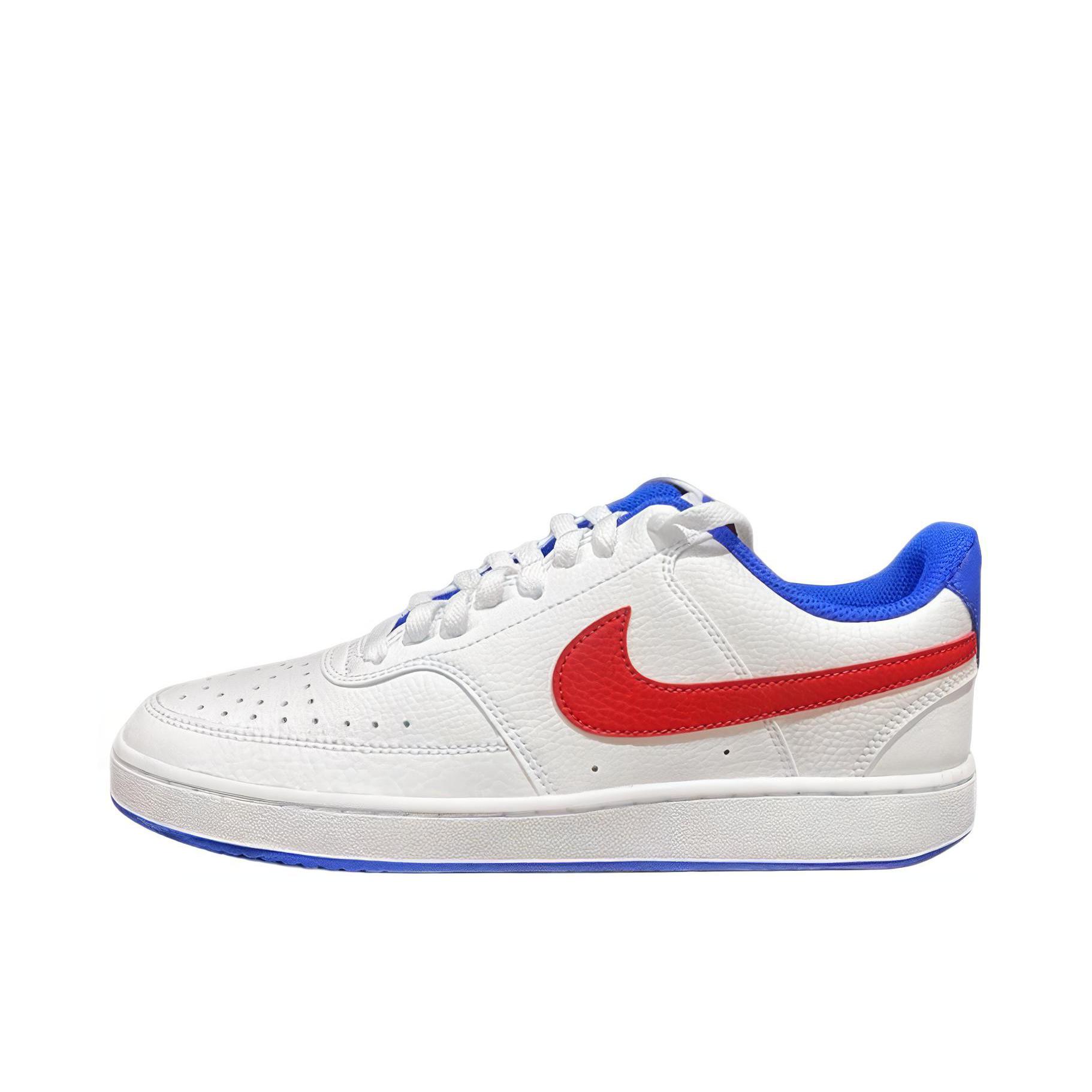推荐商品：Nike Court Vision 板鞋 复古缓震抓地防滑轻便 白色/红色/蓝色