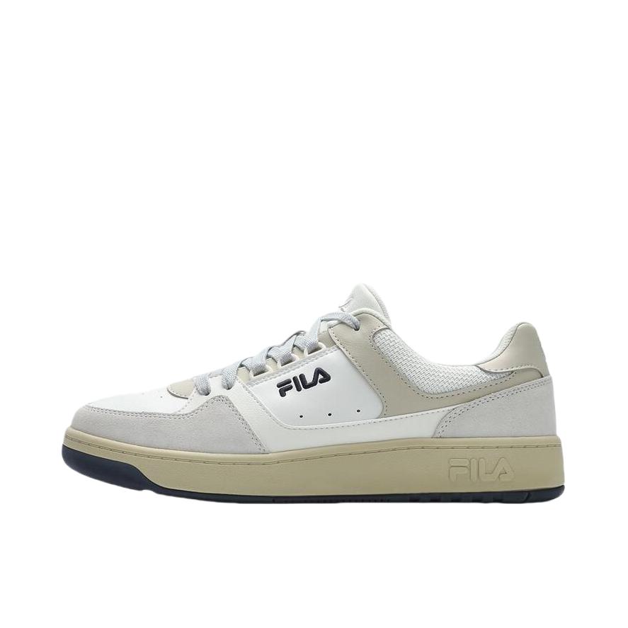 推荐商品：【易烊千玺同款】FILA/斐乐 Talga Club LT 舒适减震 防滑耐磨 轻便透气 合成革 织物 复古百搭 运动休闲鞋 白棉花糖/雾灰