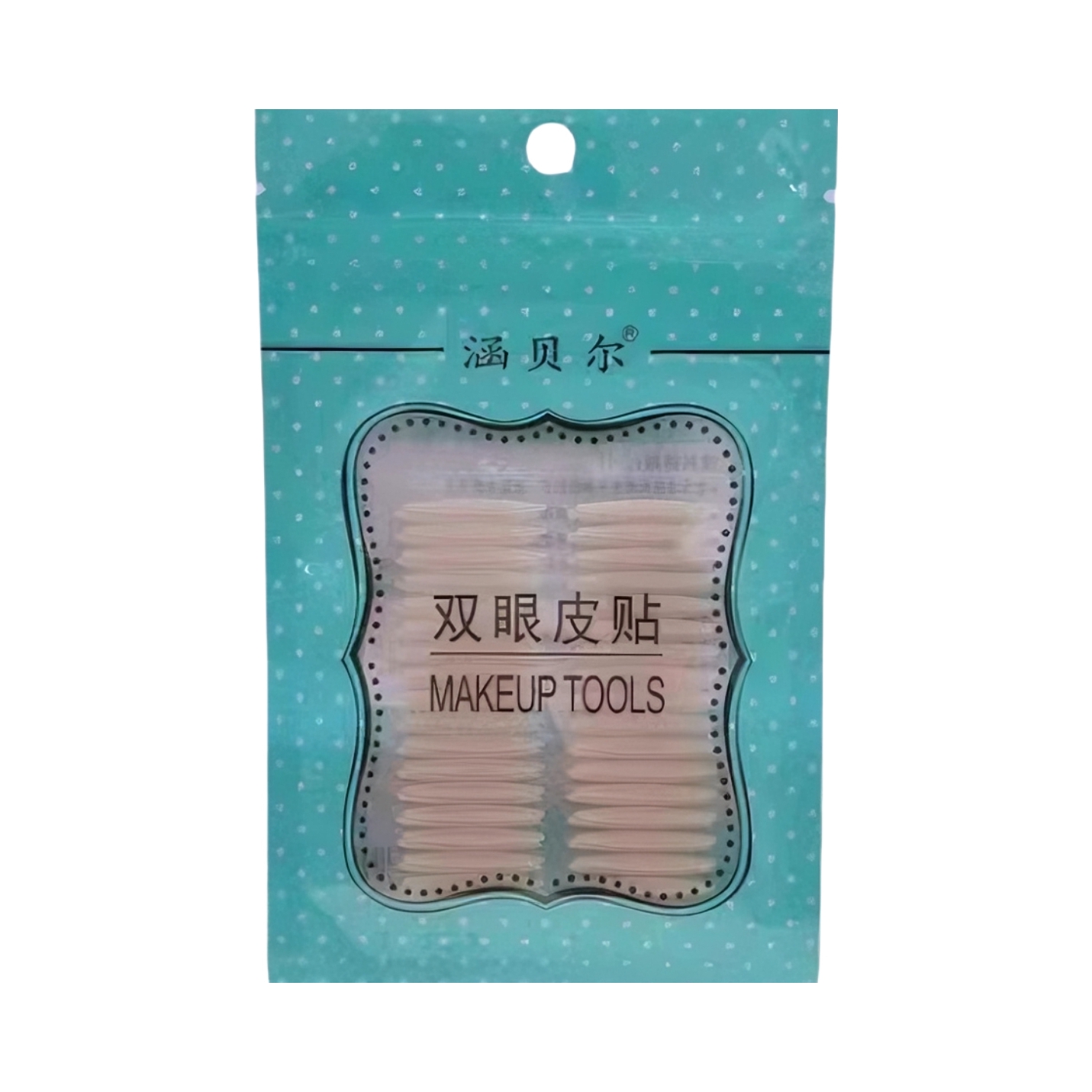 推荐商品：涵贝尔 蕾丝细长款细双眼皮贴 内双单面哑光雾面